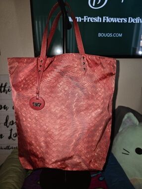 Bottega Veneta Intrecciolusion Nylon Tote Bag - Preloved Condition